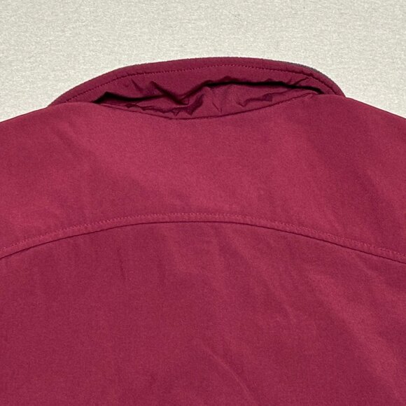 Black Diamond Double Jacket Women Maroon Medium Soft Shell Full Zip Fleece Lined - Picture 9 of 9